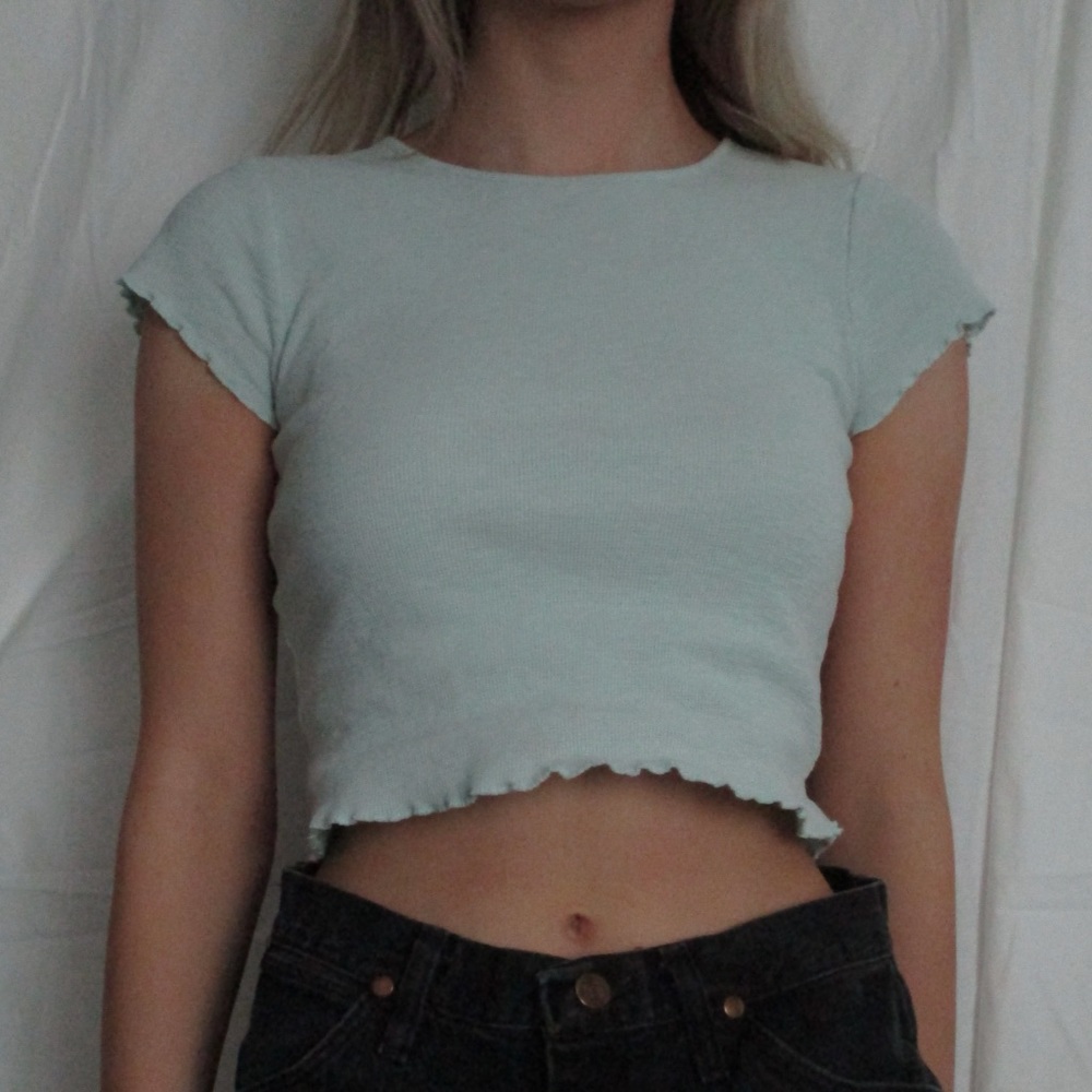 Baby Blue Crop Top